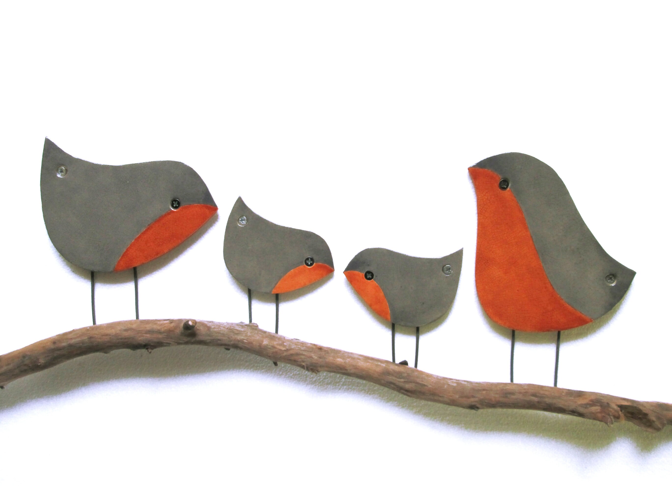 Robin Birds Garden Wall Art Birds Wall Decor Yard Art Etsy Australia