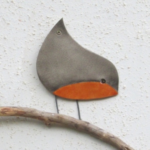 Robin memorial decor, Remembrance bird, Wall art, Garden decor, Sympathy gift
