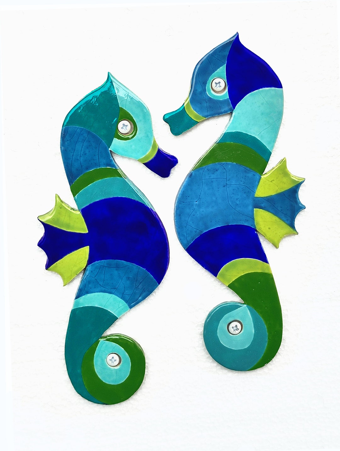 Seahorse Decor Garden Wall Art Seahorse Wall Art Yard Wall Etsy