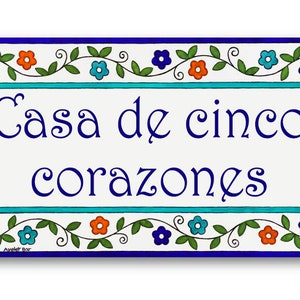 Custom Ceramic House Sign, Personalized House Plaque, Address Sign, Custom House Name Tile