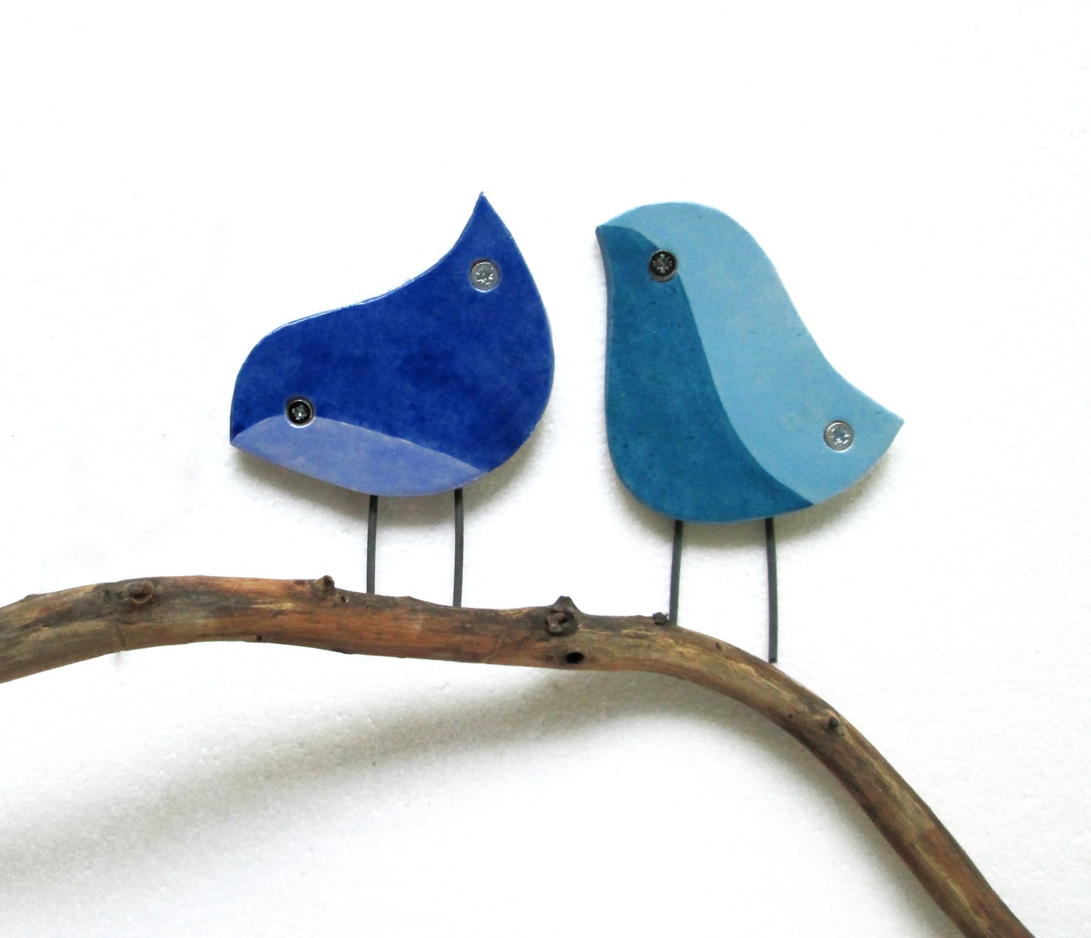 Birds Wall Decor Ceramic Garden Decor Wall Art Outdoor Wall Etsy