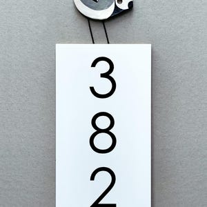 Outdoor Vertical House Numbers Plaque, Address Sign, Custom Vertical ...