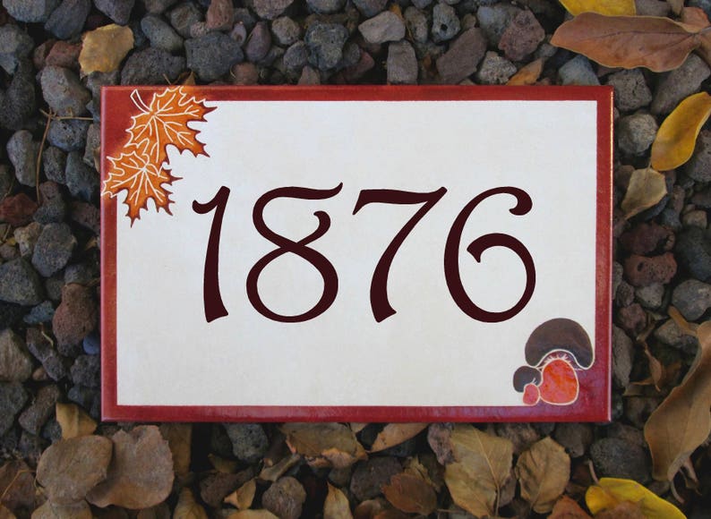 Address Plaque House Numbers Plate House Numbers sign Oak Etsy