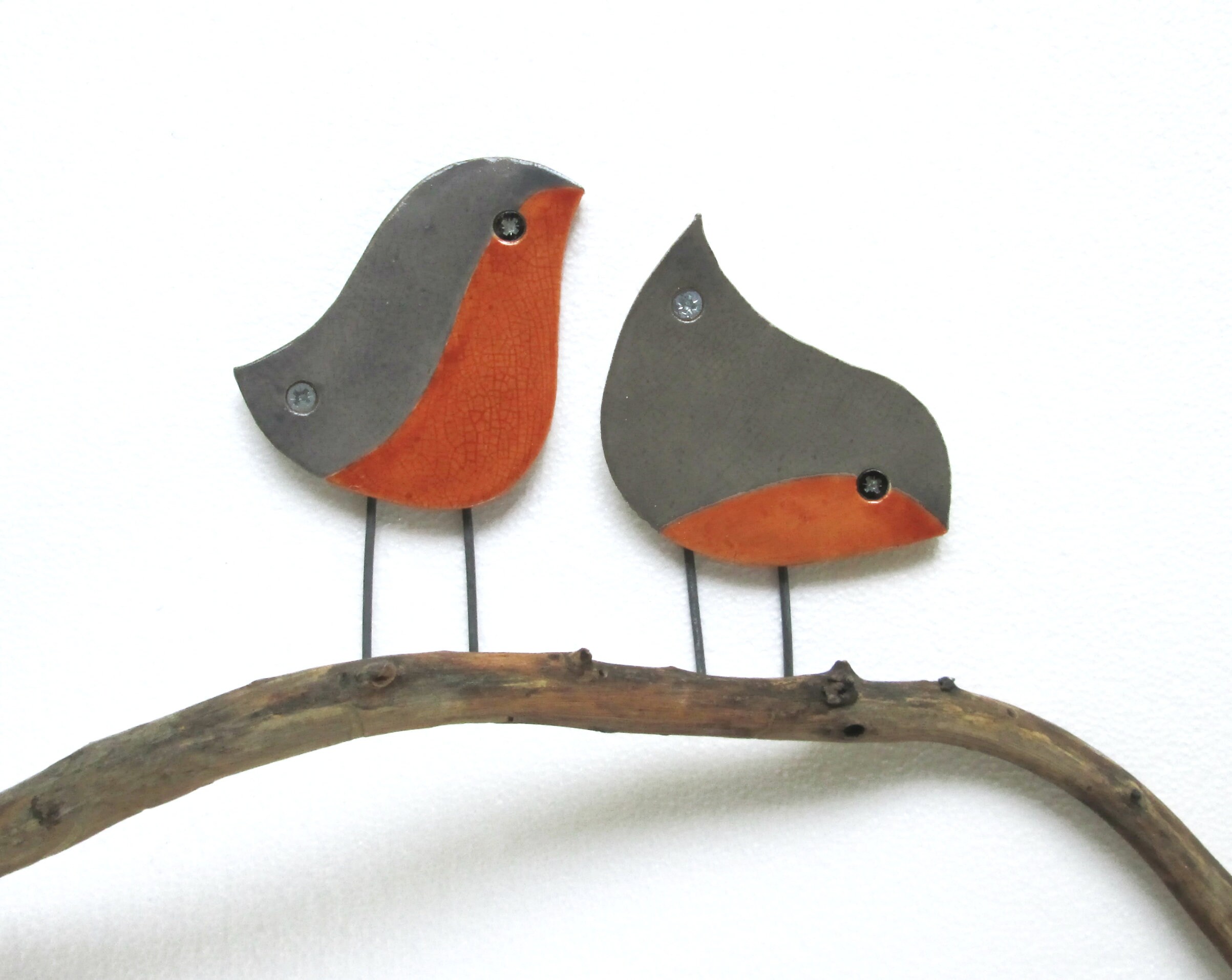 Robin Birds Garden Wall Art Birds Wall Decor Yard Art | Etsy