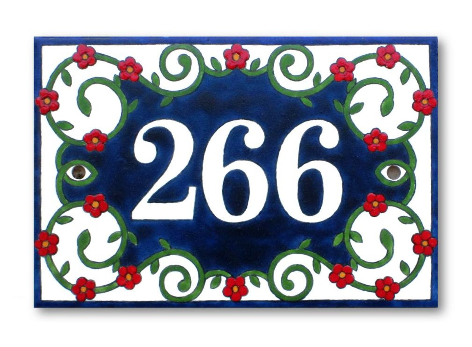 House Numbers Sign Address Plaque Ceramic Sign Painted Etsy Israel