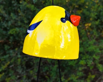 Bird Wind Chime, Garden Decor, Wind Bell, Ceramic Hanging Decor, Wind Chime Yard Decoration