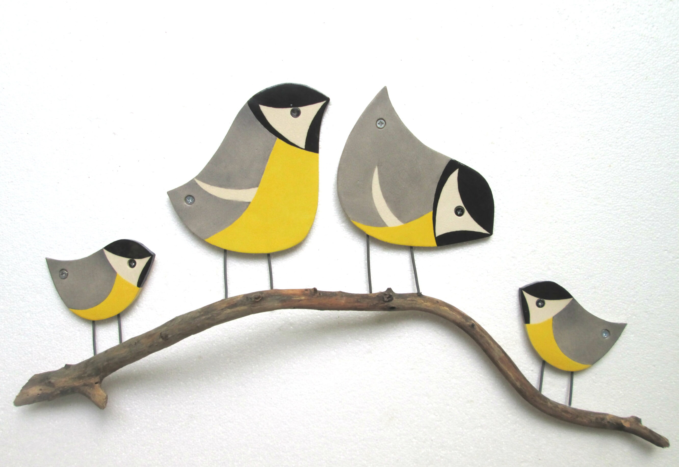 Robin Birds Garden Wall Art Birds Wall Decor Yard Art Etsy Australia