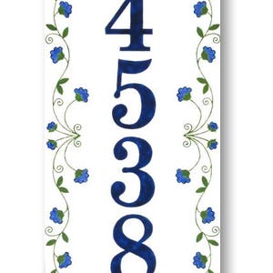 Personalisierte Keramikhausnummern, Hausnummernplakette, individuelle Hausnummer, Keramikadressenplakette Bild 5