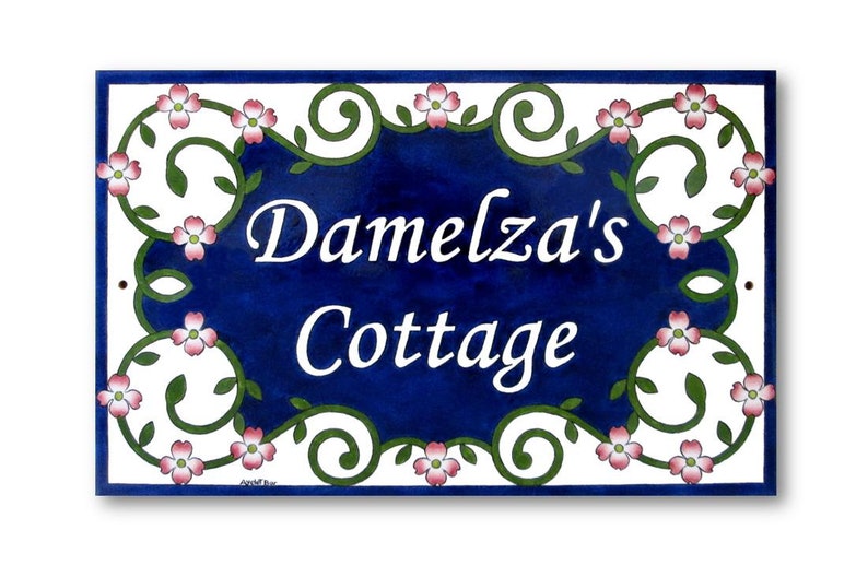 Custom Ceramic House Sign Ceramic Name Signs Personalized Etsy