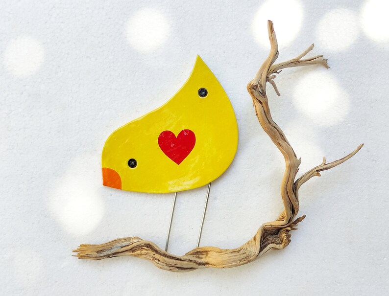 Bird Wall Decor Yellow Wagtail Wall Art Bird Wall Hanging Etsy