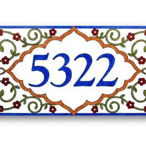 Address Numbers, House Numbers, Custom house numbers sign, Earth tones wall art image 3