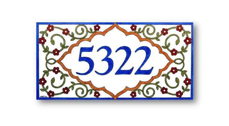 Address Numbers, House Numbers, Custom house numbers sign, Earth tones wall art image 3