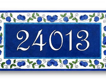 Address Numbers, Ceramic Sign, Address Plaque, Custom House Numbers Tile