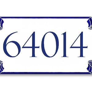 Custom Ceramic House Plaque, Personalized House Sign, Address Plaque, Custom House Numbers Tile