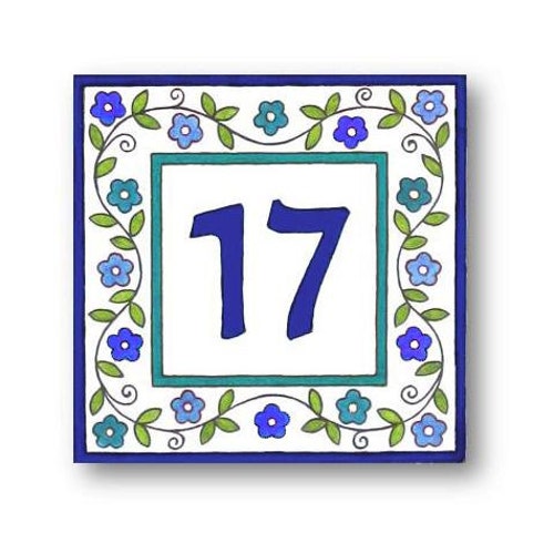 Personalized Ceramic House Numbers, House shops Numbers Plaque, Custom House Number, Ceramic Address Plaque,