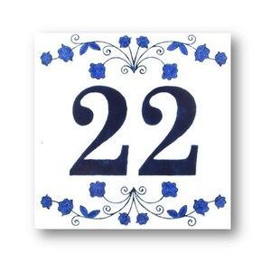 Personalisierte Keramikhausnummern, Hausnummernplakette, individuelle Hausnummer, Keramikadressenplakette Bild 4