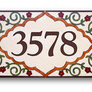 Address Numbers, House Numbers, Custom house numbers sign, Earth tones wall art image 1