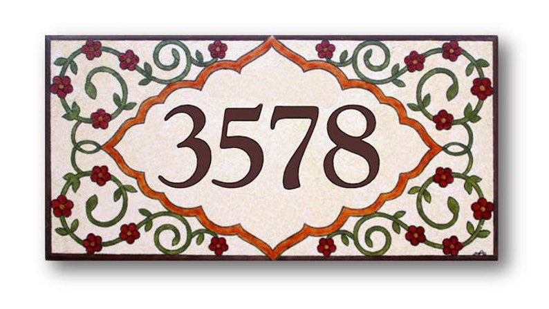 Address Numbers, House Numbers, Custom house numbers sign, Earth tones wall art image 1