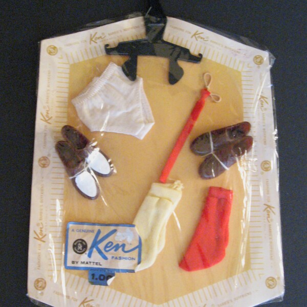 RESERVED FOR DAVID --Ken Barbie Boyfriend Accessory Pack 1961