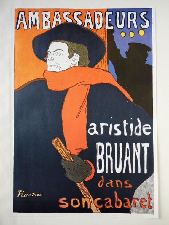 Aristide Briant Art Nouveau Poster Toulouse Lautrec Vintage Serigraph Print Aristide Briant Art Nouveau Poster Toulouse Lautrec Vintage Serigraph Print