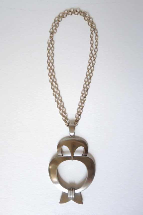 SALE!  Vintage Pierre Cardin Modernist Owl Pendant