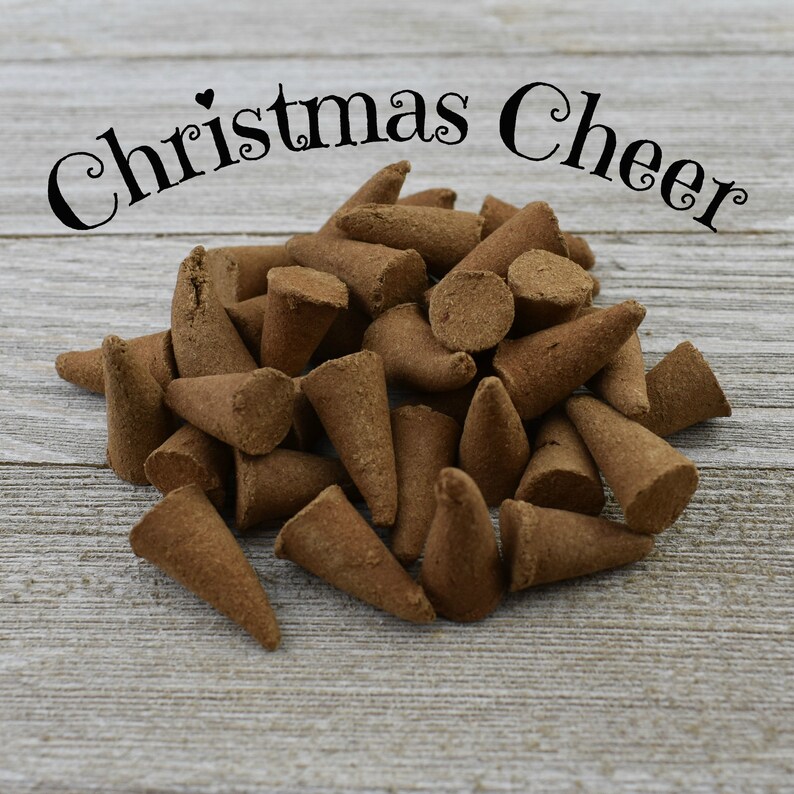 Christmas Cheer Incense Cones Hand Dipped Incense Cones Etsy