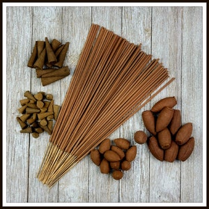 Cinnamon Hand Crafted, Scented Incense Made in the USA (Cones, Backflow and Sticks)