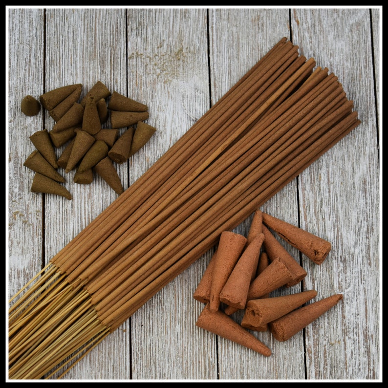 Cinnamon Hand Crafted, Scented Incense Made in the USA (Cones, Backflow and Sticks) 