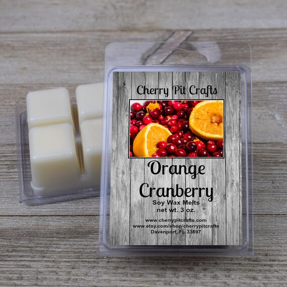 ORANGE CRANBERRY BLISS ~ Wax Melts ~ Hand Poured ~ Fresh Bakery Scent ~ Highly Scented Wax Melt ~ Sweet ~ Tart Warmer