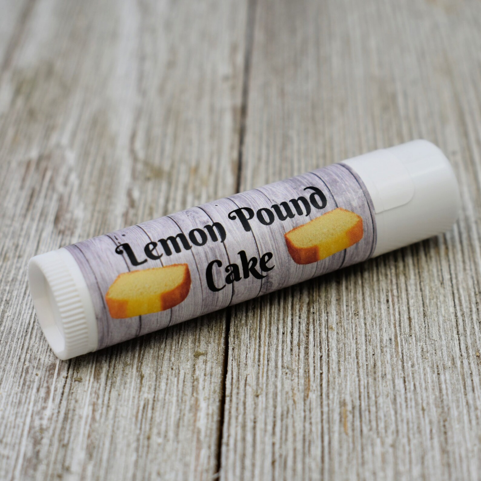 Lemon Pound Cake Flavored Lip Balm Handmade All Natural Lip Etsy