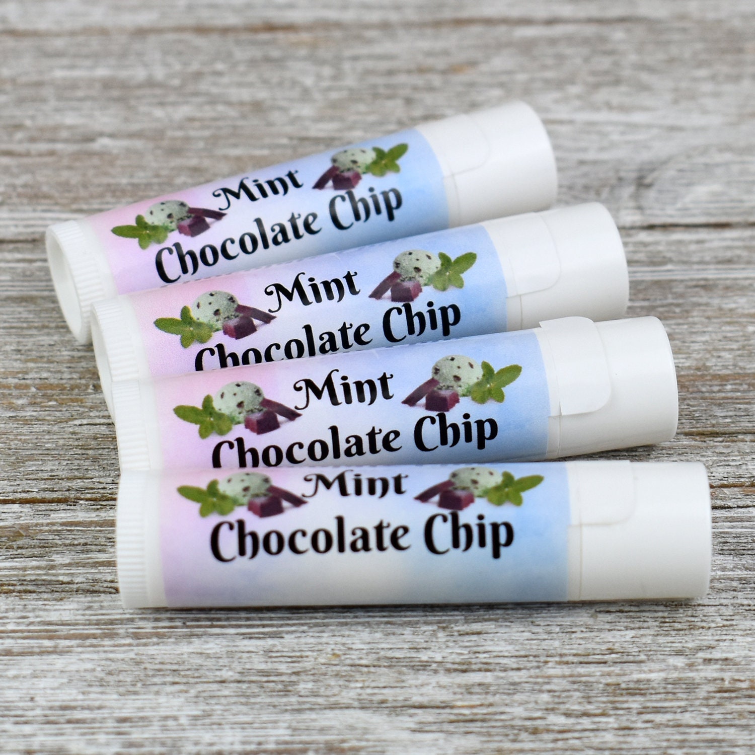 Mint Chocolate Chip Lip Balm Handmade All Natural Lip Balm Etsy