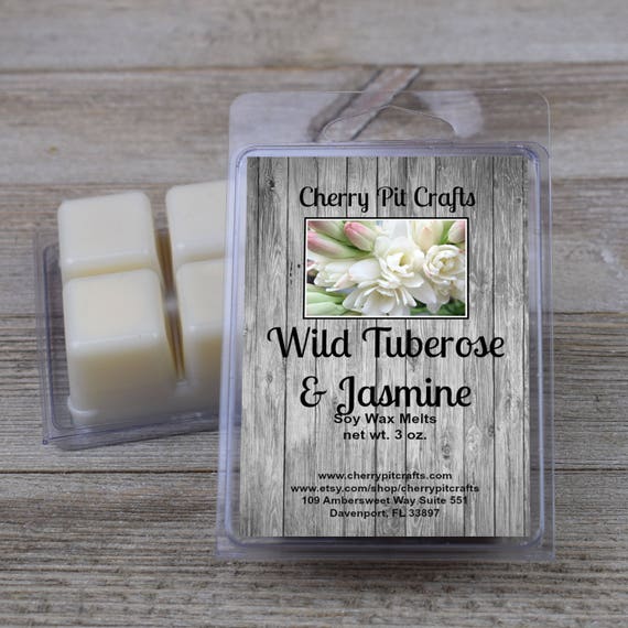 Wild Tuberose & Jasmine Soy Wax Melts Handmade Soy Wax Melts limited 