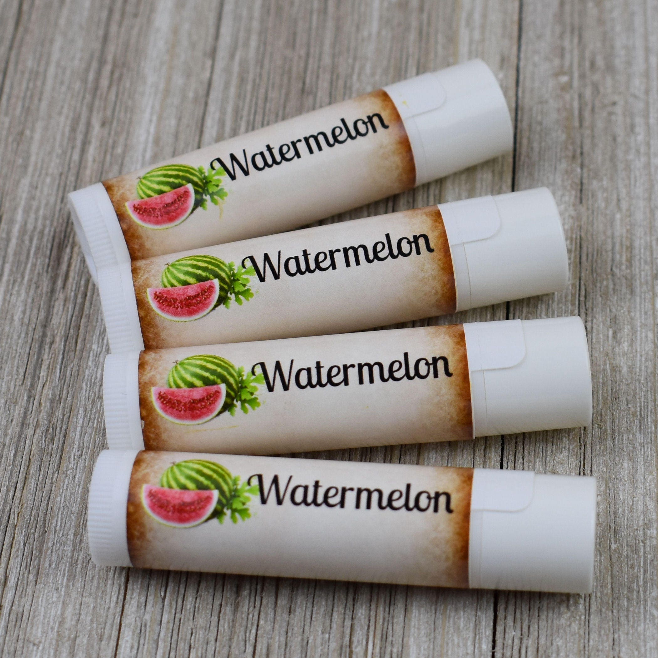 Watermelon Flavored Lip Balm Handmade All Natural Lip Balm Etsy
