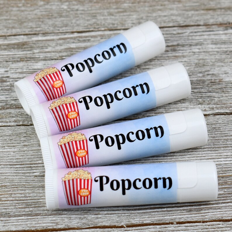 Popcorn Flavored Lip Balm Handmade All Natural Lip Balm Etsy