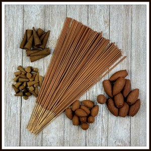 Warm Vanilla Sugar Hand Crafted, Scented Incense Made in the USA (Cones, Backflow and Sticks)