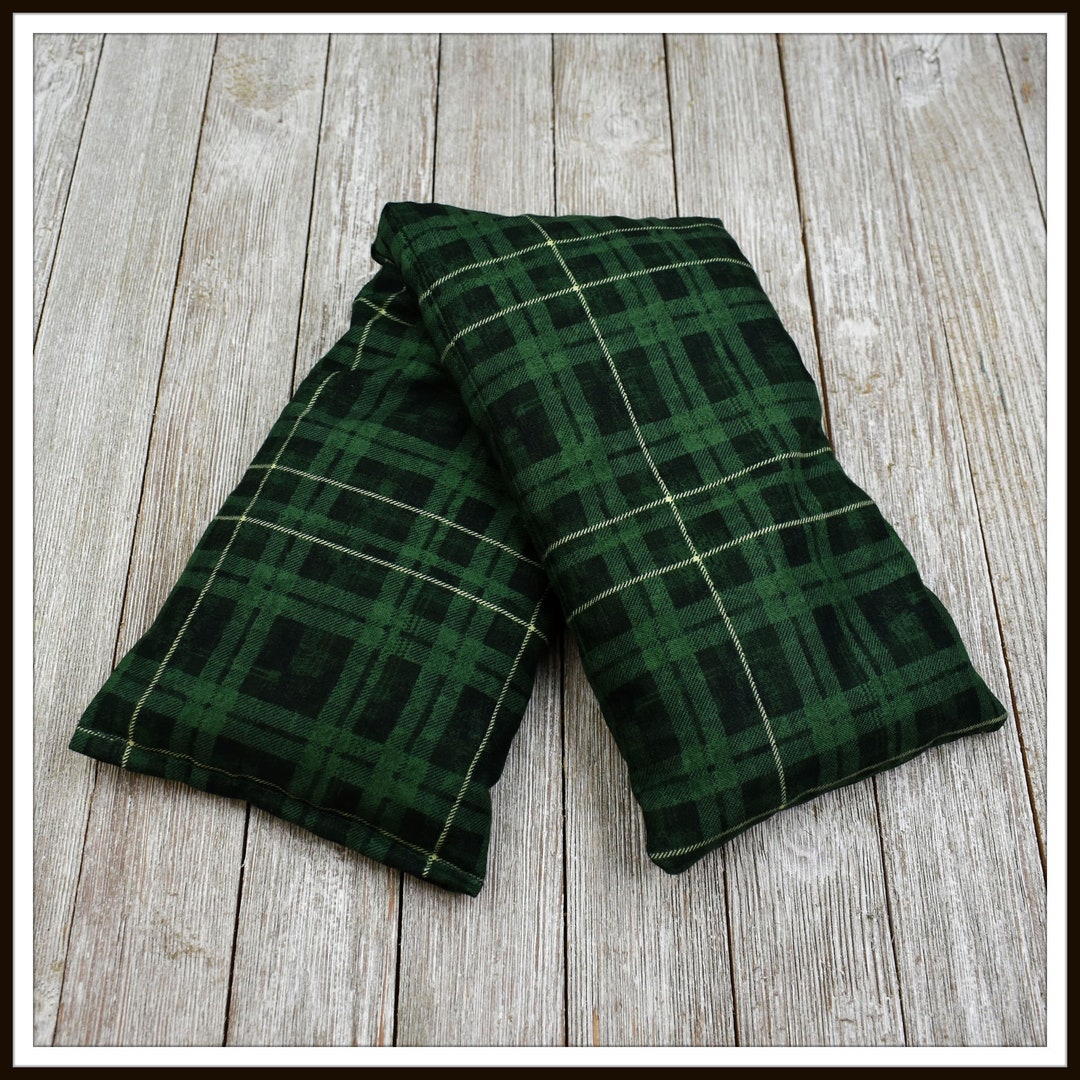 Cherry Pit Heating Pad Hollys on Plaid Microwaveable Cherry Pit Heating