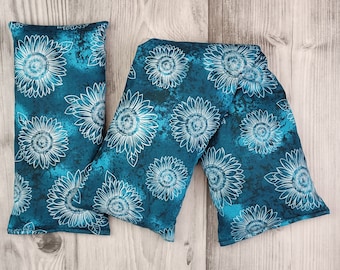 Cherry Pit Heating Pad - Sun Drenched Flowers Teal