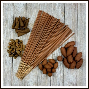 Warm & Cozy Hand Crafted, Scented Incense Made in the USA (Cones, Backflow and Sticks)
