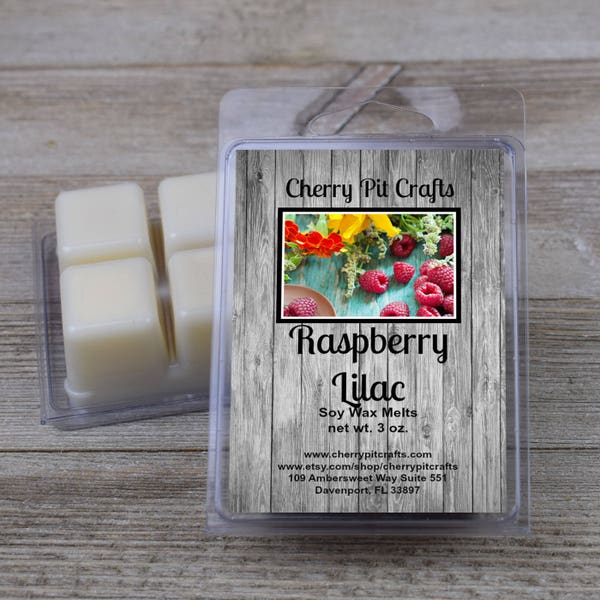 Raspberry Lilac Soy Wax Melts - Handmade Soy Wax Melts