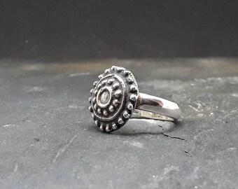 Silver ROOTS ring, Size 18 (US 8)