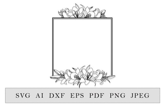 Free Free 251 Square Flower Frame Svg SVG PNG EPS DXF File