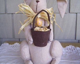 Vintage Standing Soft Bunny Rabbit, Plush Bunny Rabbit, by Dan Dee, Easter Decor