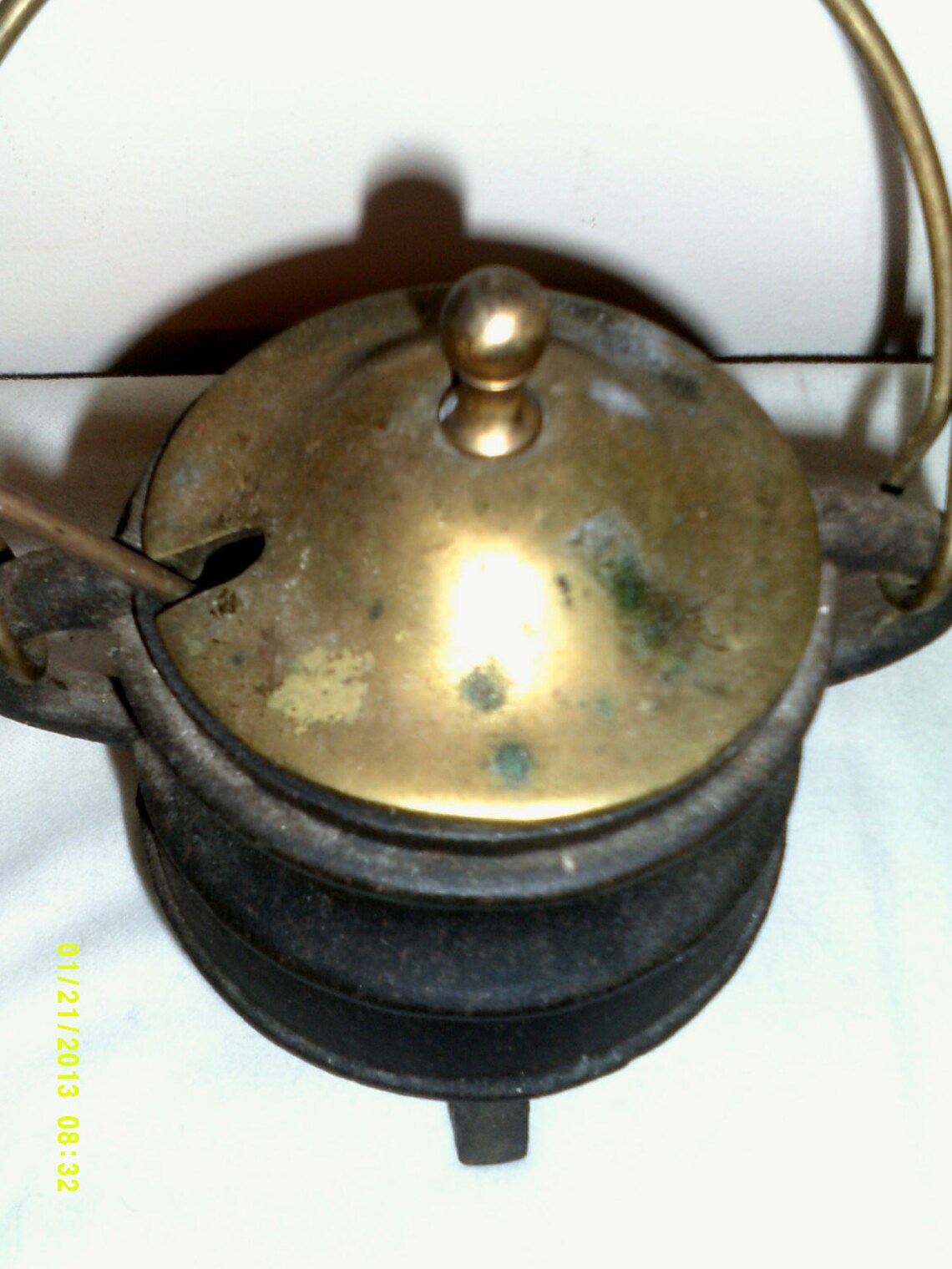 Antique/Vintage Cast Iron Kerosene Fire Starter Fireplace Pot Etsy