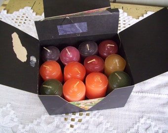 Vintage A.I. Root Box of 24 Exceptionally Scented Votive Candles, Votive Candle Lot, Made in USA