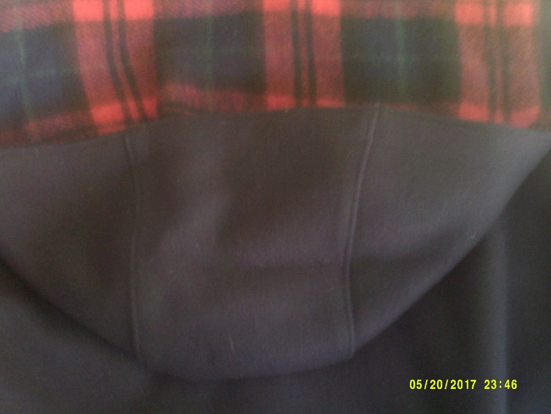 Navy Wool Jacket 14 Made in USA by Nor/' Wester size 1516 12 to 16 Womans Vintage Wool Car Coat with Detachable Hood