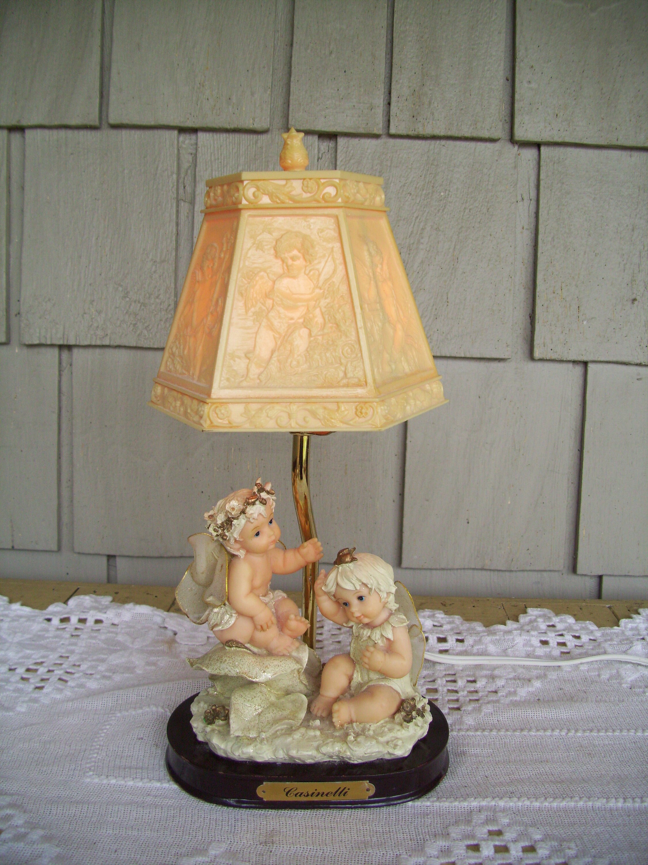 Vintage angel lamp deals