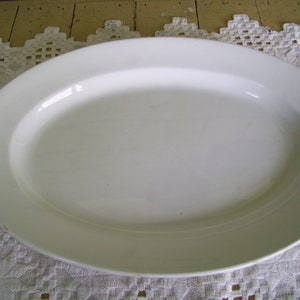 Antique Ironstone Oval Platter 16.5&quot;, Made in England by T R Boote, Farmhouse Platter