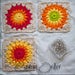 Custom Order for Farla--Made to Order Crochet Granny Square Pixel Art Blanket--9 Ball Design, 70" Square
