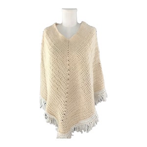 Vintage Handmade Crochet “Boho” Poncho