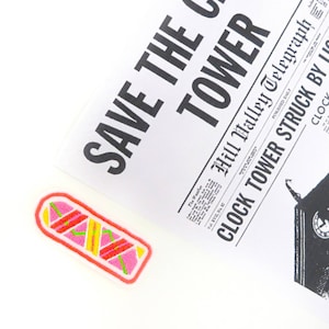 Back To The Future Hoverboard Iron on Patch